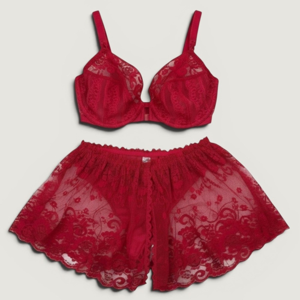 Vintage Marilyn Monroe by Warners Skirt Lingerie Set 34D/M Retro Pinup Boudoir